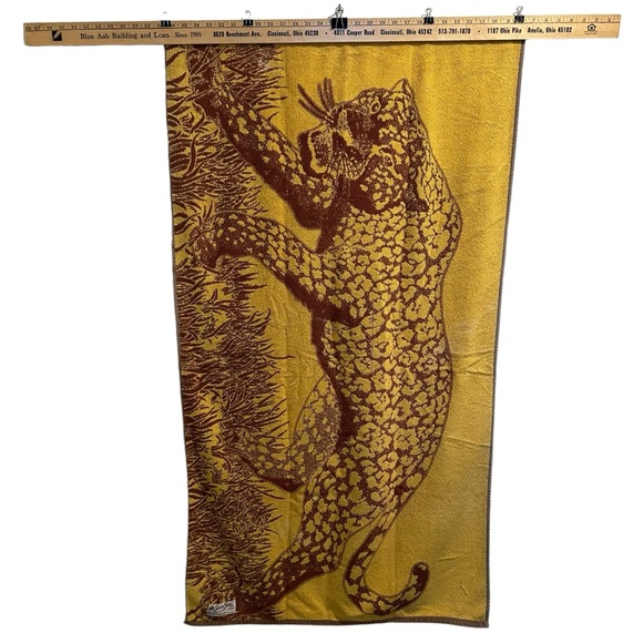 Vintage Seven Seas Leopard Beach Towel - Picture 2 of 11